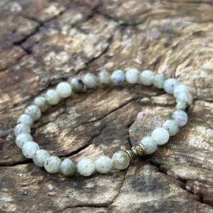 Bransoletka z Labradorytu – fasetowane koraliki