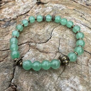 Bransoletka z zielonym awenturynem – Amulet szczęścia