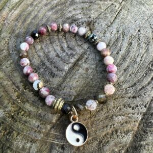 Bransoletka z kolorowego turmalinu, fasetowanego