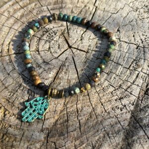 Bransoletka z turkusu afrykańskiego