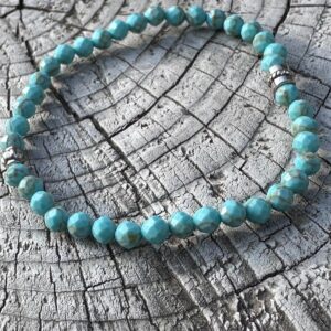 Bransoletka z turkusu fasetowanego